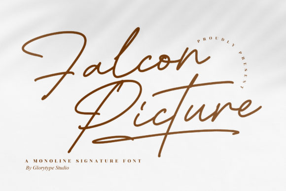 Falcon Picture Font Poster 1