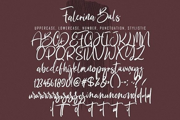 Falerina Buls Font Poster 7