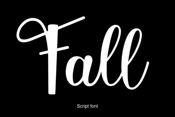 Fall Font Poster 1