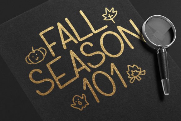 Fall Font Poster 3