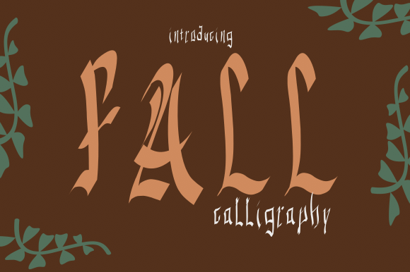 Fall Calligraphy Font Poster 1