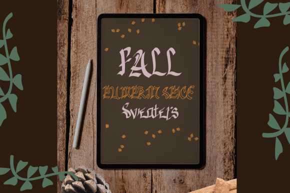 Fall Calligraphy Font Poster 3