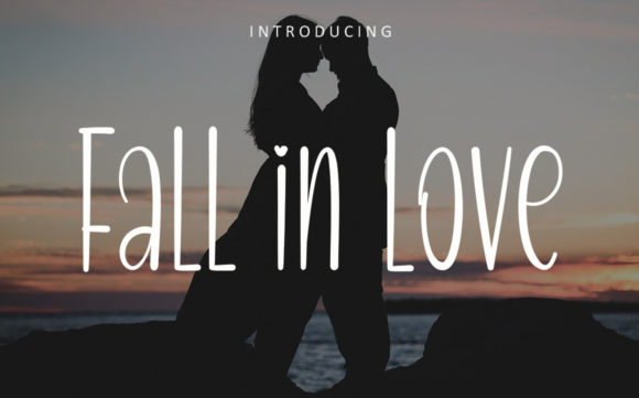 Fall in Love Font Poster 1