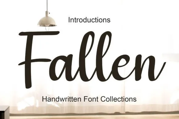 Fallen Font Fallen Font Poster 1