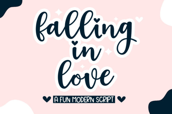 Falling in Love Font Poster 1