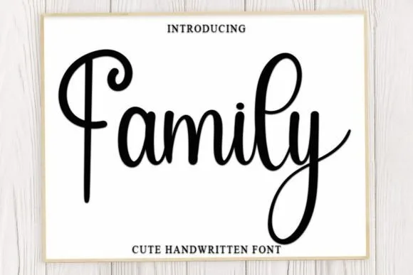 Family Font Family Font Poster 1
