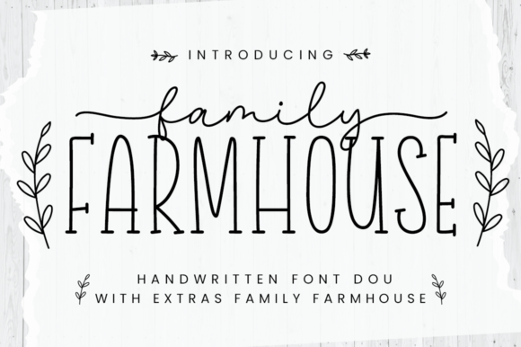 Family Farmhouse Font Poster 1