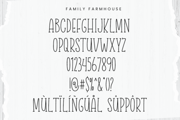 Family Farmhouse Font Poster 9