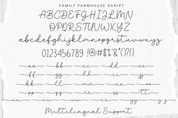 Family Farmhouse Font Poster 10