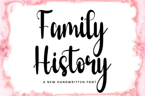 Family History Font Poster 1