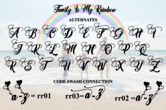 Family is My Rainbow Font Poster 9