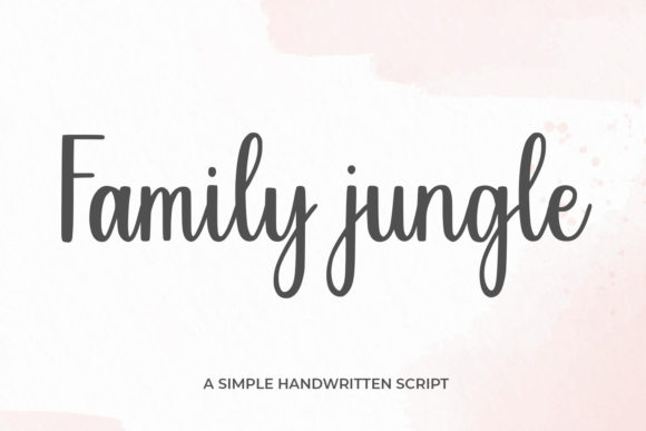 Family Jungle Font Poster 1