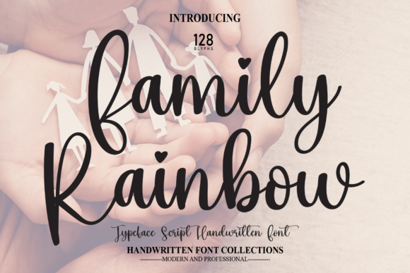 Family Rainbow Font Poster 1