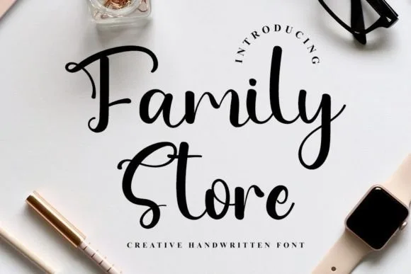 Family Store Font Family Store Font Poster 1