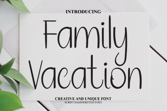 Family Vacation Font Poster 1