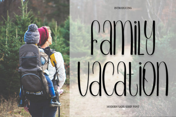 Family Vacation Font Poster 1