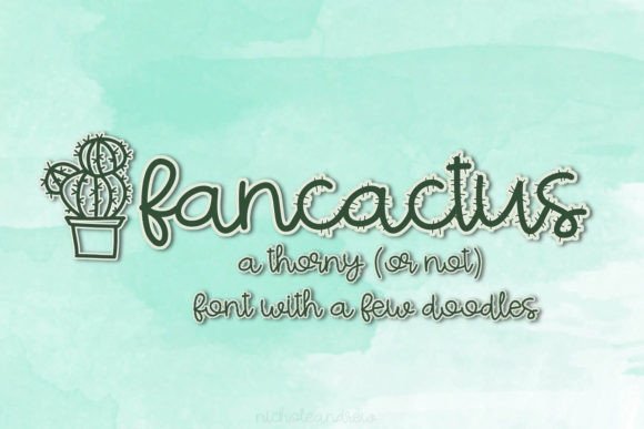 Fancactus Font Poster 1