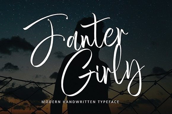 Fanter Girly Font Poster 1