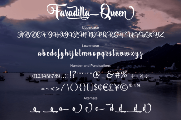 Faradilla Queen Font Poster 6