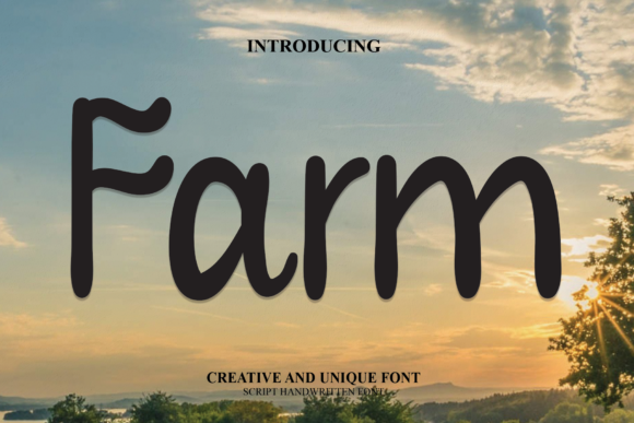 Farm Font Poster 1