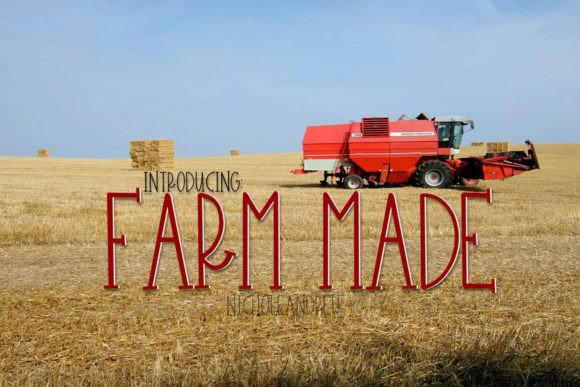 Farm Made Font Poster 1