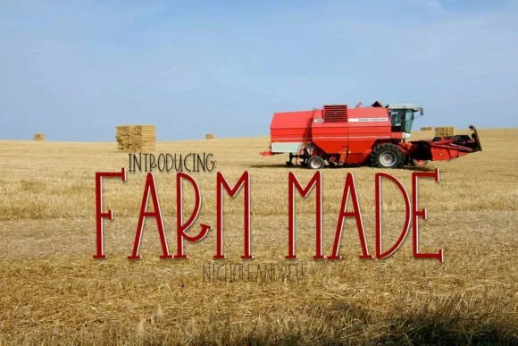 Farm Made Font Farm Made Font Poster 1