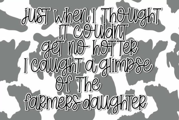 Farmers Daughter Font Poster 3