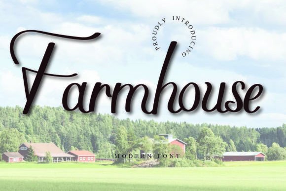 Farmhouse Font Poster 1