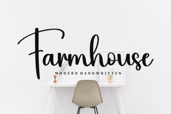 Farmhouse Font Poster 1