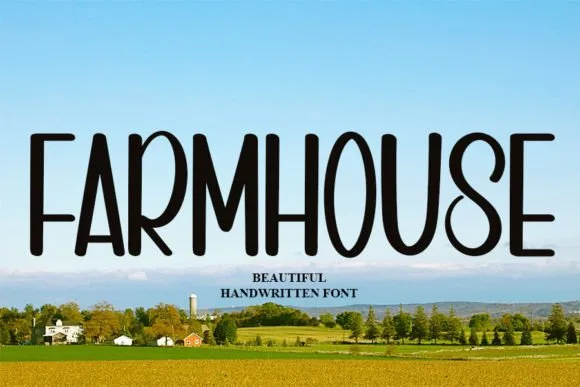 Farmhouse Font Poster 1