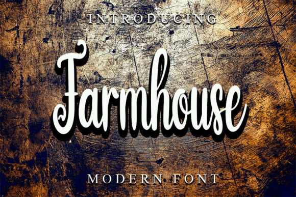 Farmhouse Font Poster 1