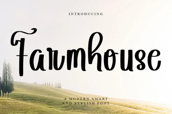 Farmhouse Font Farmhouse Font Poster 1