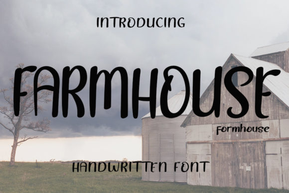 Farmhouse Font Poster 1