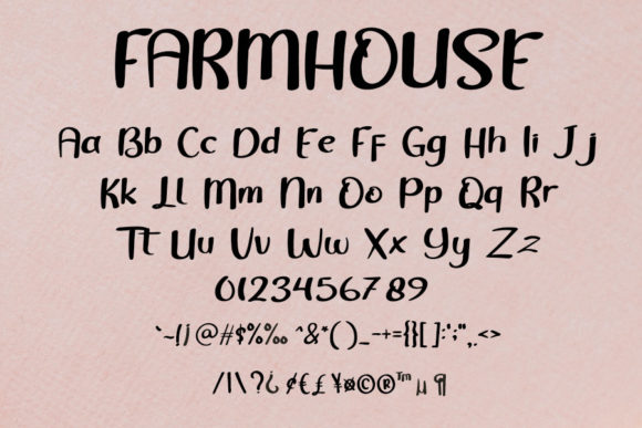 Farmhouse Font Poster 5