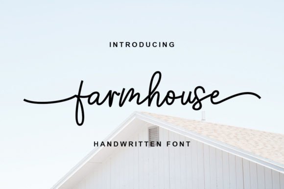 Farmhouse Font Font Poster 1