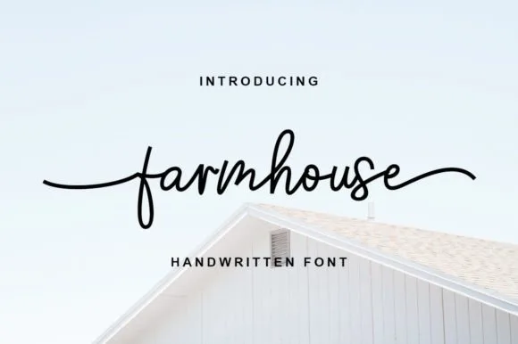 Farmhouse Font Farmhouse Font Font Poster 1