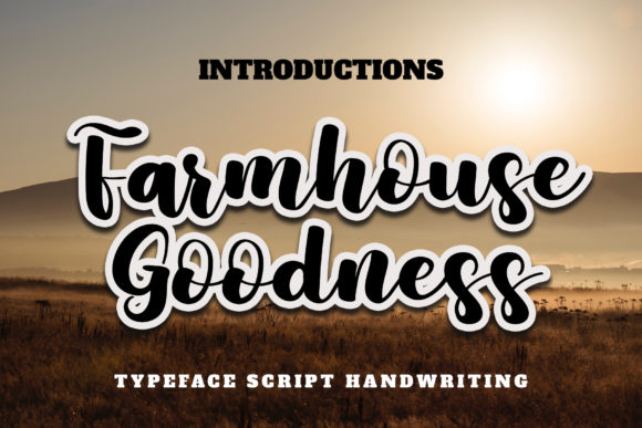 Farmhouse Goodness Font Poster 1