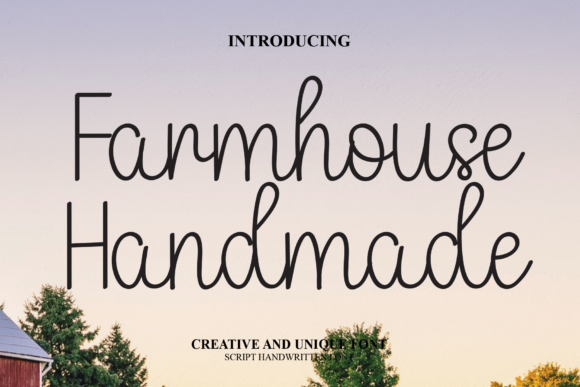 Farmhouse Handmade Font Poster 1