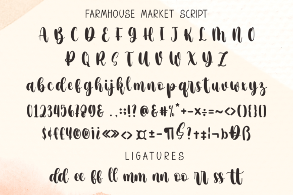 Farmhouse Market Font Poster 11