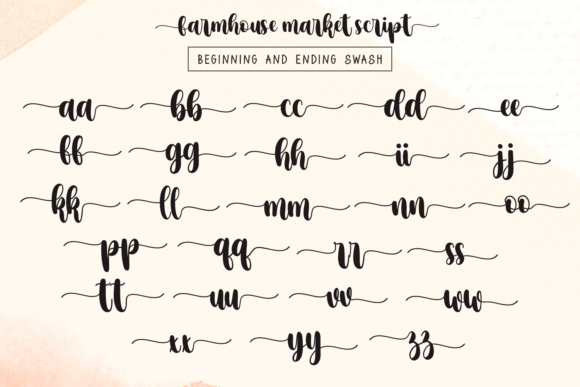Farmhouse Market Font Poster 12