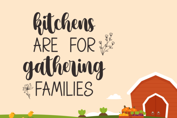 Farmhouse Market Font Poster 3