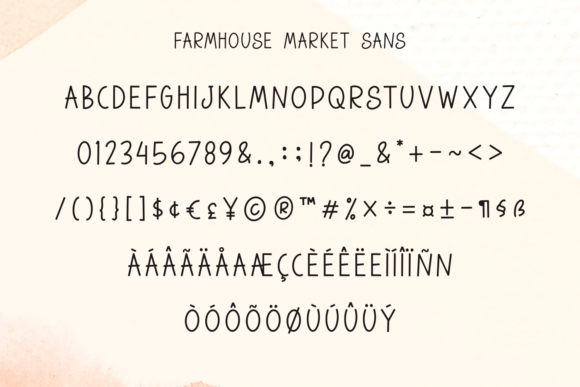 Farmhouse Market Font Poster 10