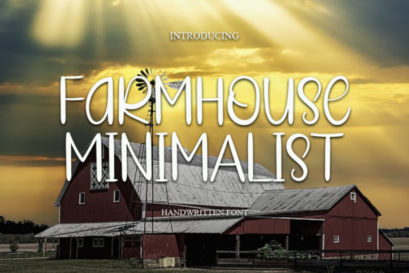 Farmhouse Minimalist Font Poster 1