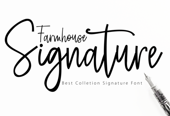 Farmhouse Signature Font