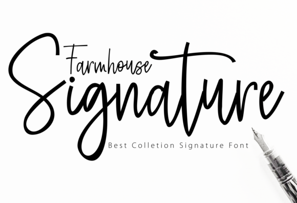 Farmhouse Signature Font Farmhouse Signature Font Poster 1