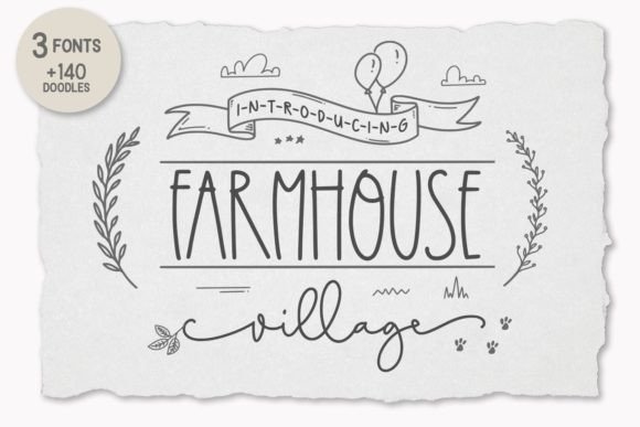 Farmhouse Village Font Poster 1