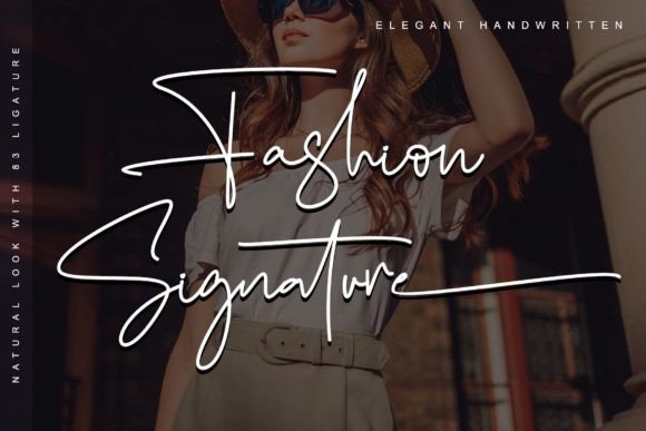 Fashion Signature Font Poster 1