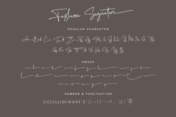 Fashion Signature Font Poster 8
