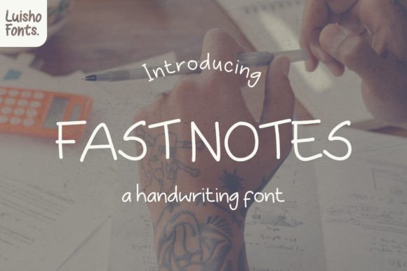 Fast Notes Font Poster 1