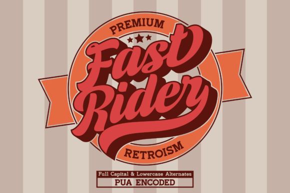 Fast Rider Font Poster 1